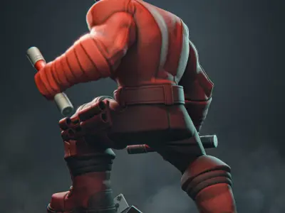 Tanuki Figures Daredevil Toon 3D Print Model STL 3D print model