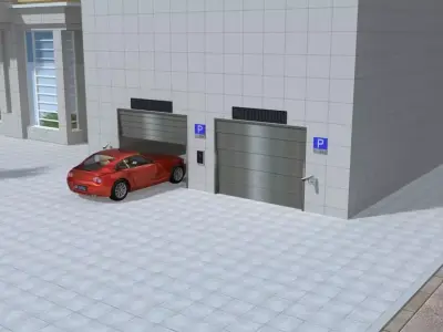 Drive into the stereo garage 3D model