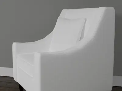 Gray Arm Chair 3D model