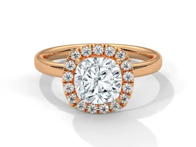 solitaire ring with detail images and 360 render videos 75 3D print model