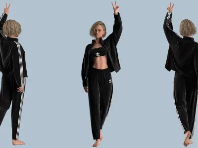 Female Outfit Marvelous Designer 3D model purchase