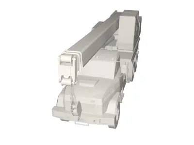 Kraz crane truck 3D model