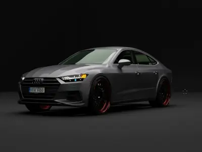 Audi A6 3D model by sukhdhillon