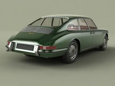 Porsche 911 S  4-door 3D model