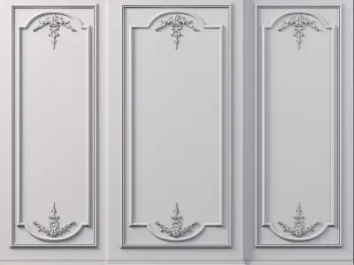 Wall Molding Low-poly 3D model purchase