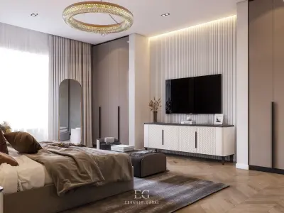 Modern Master Bedroom 3D model