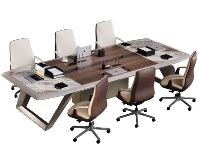 Luxury Conference Table H 09 N 3D model