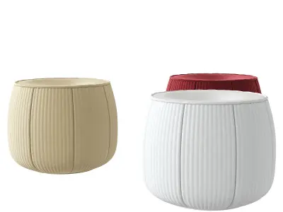 Paola Lenti Round Pouf Play B28A ottoman 3D model