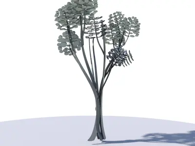 Cartoon tree S2Bv1 3D model