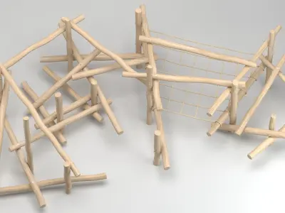 Playground Climbing Structure 3D model