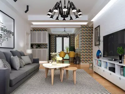 living room Interior  3D model