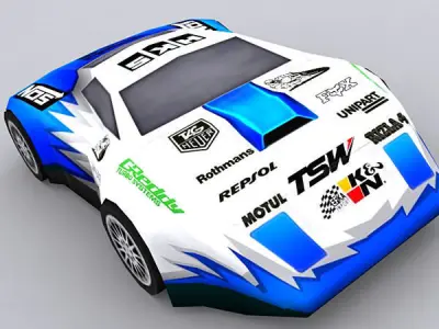 3DRT - Road Rush Speed Racers  Low-poly 3D model