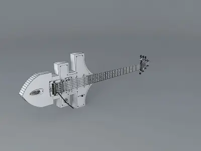 Cross guitar Free 3D model