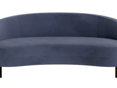 Belle Velvet Sofa 3D model
