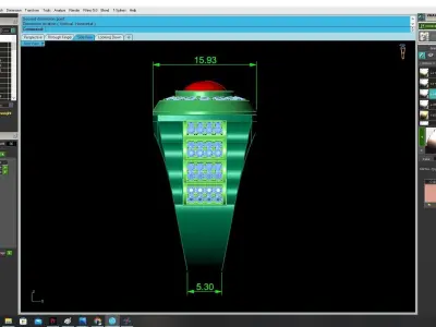 Luxury Round Halo Diamond Ring for Jewelry 3360 3D print model