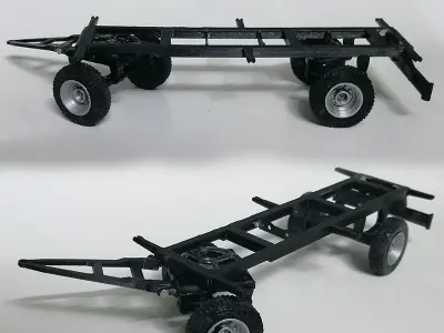 Trailer toy tractor 3D print model