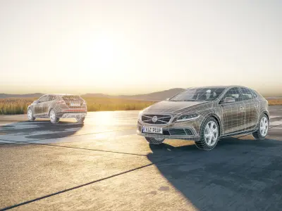 Small swedish car unbranded 3D model