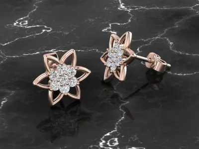 Jewelry Earring 3D print model