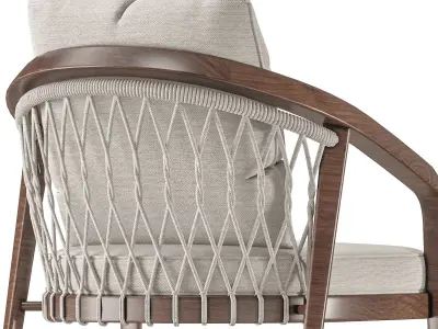 sette garden rako armchair 3D model