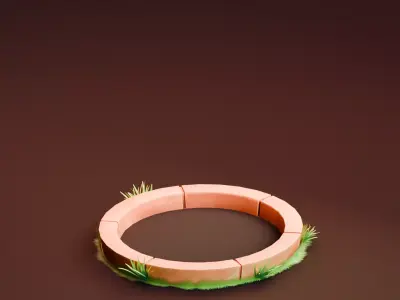 Whack A Mole Low-poly 3D model