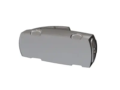 Ribbed Mercedes 300SL gullwing grille wide body car sculpture 3D print model