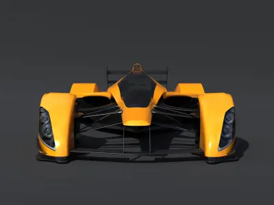 RB Formula racing Concept Low-poly 3D model
