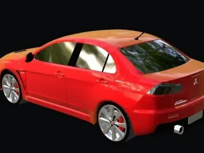Mitsubishi Lancer Evo X 3D model