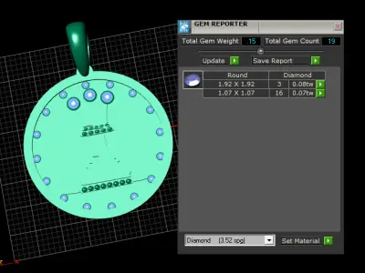 queen pendant 3D printable model   3D print model