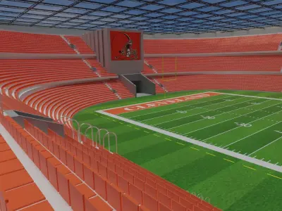 Cleveland Browns - American Football Stadium Low-poly 3D model