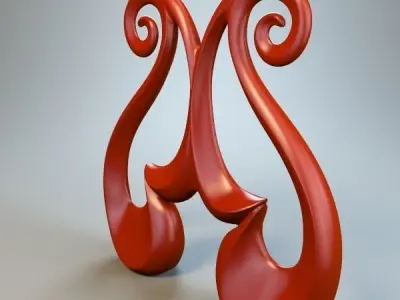 Abstract Figure m027 P 3D print model