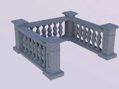 Modern Balustrade Styles 3D 3D model