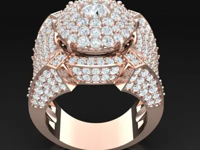 Luxury Men Rings Designs 5MR073 3D print model
