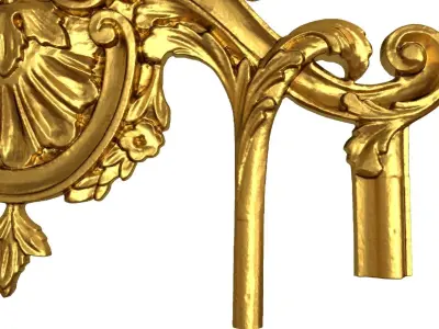 Classic decor ornament v-3D model 64 3D model