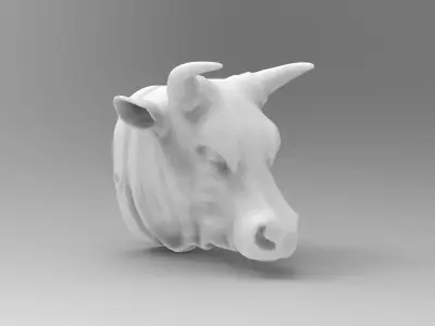 bull head 3D model