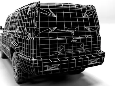 JEEP COMMANDER Low-poly 3D model