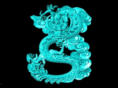 Dragon for jewelry - Dragon for ring - Dragon for pendant 3D print model