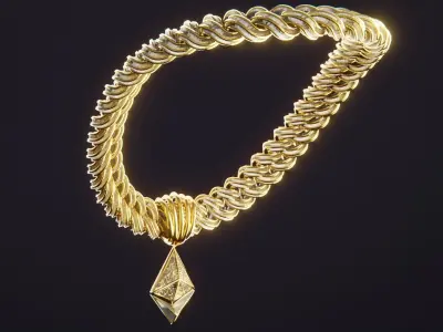 Ethereum Chain Low-poly 3D model