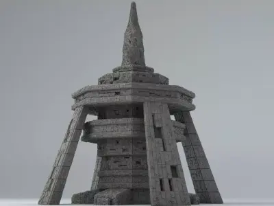 Sci Fi Shapes - The Empire Low-poly 3D model