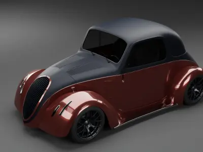 Fiat 500 Topolino 1936 - Modified 3D model