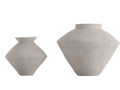 Nana White Vase 3D model