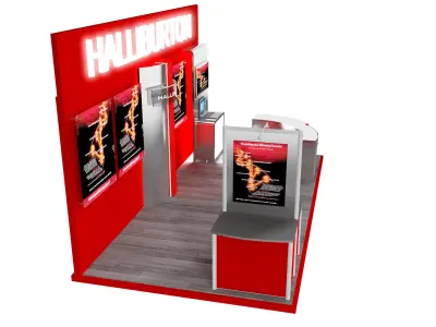 Booth Exhibition Stand a373a 3D model