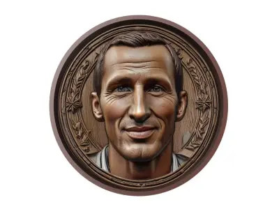 Giorgio Chiellini Footballer Medallion 3D print model
