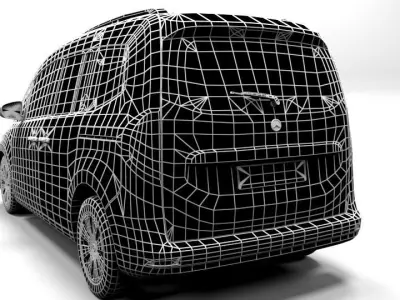 MERCEDES T CLASS 2021 Low-poly 3D model