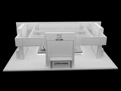 Booth Exhibition Stand a536a 3D model