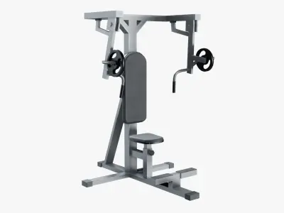 Chest Press Machine Low-poly 3D model purchase