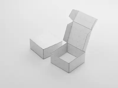 Packaging Boxes for Product mockups Rigged 3D model