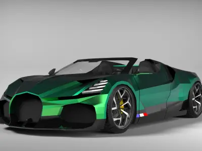 Bugatti W16 Mistral 2024 3D model