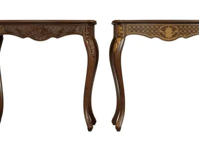  Classic side table 800 Low-poly 3D model