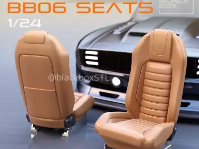 TALL Seat BB06 FOR DIECAST AND MODELKITS 1-24th 3D print model