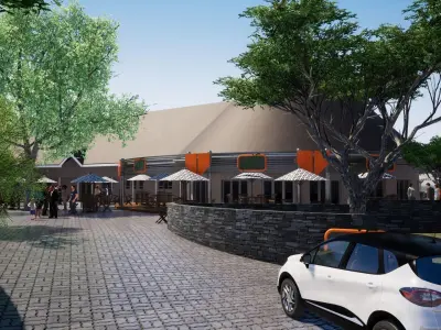Cultural entertainment Restaurant and Bar 3D model